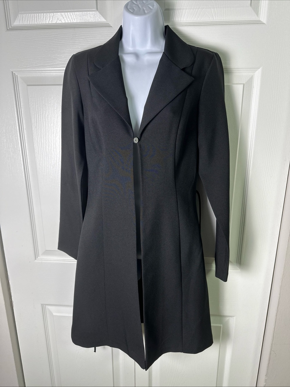 Classic Black Longline Women's Blazer